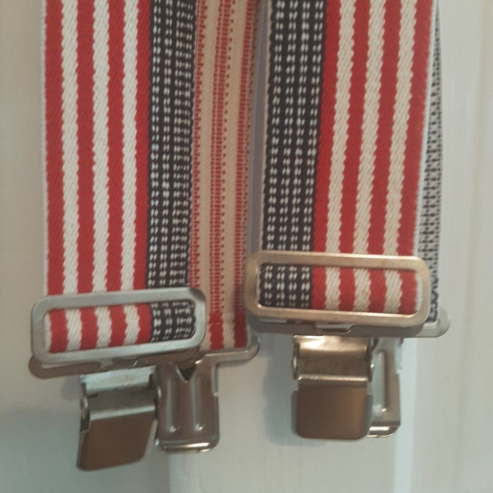Suspenders American Flag Red White Blue Patriotic Stars Stripes